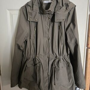 Women's Olive Hooded Jacket